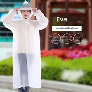 Poncho de pluie transparent épais pour femmes, résistant aux fortes pluies, pour adultes, voyages en plein air - Product Image 2