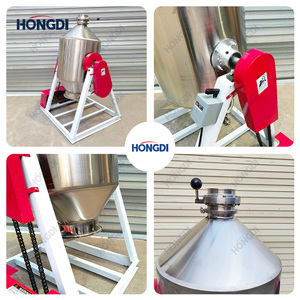 Mélangeur à double cône 1000L sans fuite avec vanne papillon, mélangeur de poudre robuste en acier au carbone pour usine d'engrais - Product Image 5