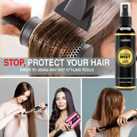 Spray lissant Luxfume 180 ml pour cheveux secs et abîmés, protection thermique, anti-frisottis, soie et kératine, marque privée