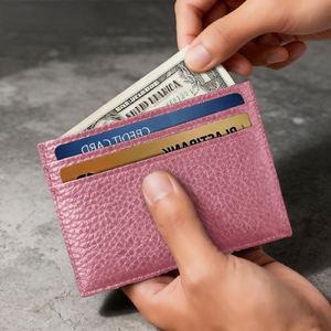 X49 Schlanke Brieftasche für die Vordertasche Minimalistisches Leder RFID-Blockierung Mittelgroßer Kartenhalter für Männer und Frauen ODM/OEM Anpassung - Product Image 2