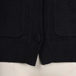 Fabricant de tricots, cardigan en cachemire et laine élégant décontracté à col en V à manches longues, <span class=keywords><strong>noir</strong></span>, automne-hiver, sur mesure pour femmes - Product Image 4
