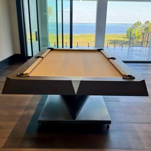 <span class=keywords><strong>Table</strong></span> de <span class=keywords><strong>billard</strong></span> personnalisée de haute qualité en bois massif de 7 pieds et 9 pieds avec ardoises noires et poches en cuir pour un usage domestique - Product Image 3