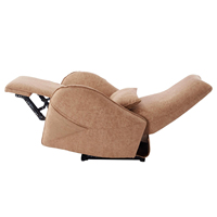 Fauteuil inclinable pivotant électrique en microfibre pour salon, fauteuil de relaxation, canapé-lit