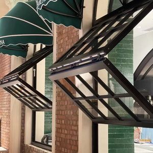 Tùy chỉnh thép mái hiên cửa sổ không thấm nước chống gỉ nhiệt phá vỡ cách điện đôi bằng kính khung cho biệt thự căn hộ và khách sạn - Product Image 2