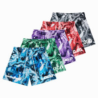 Écusson de broderie par sublimation Fabricant vierge Design de basket-ball de haute qualité Couture de 5 pouces Double couche Short en maille personnalisé pour hommes