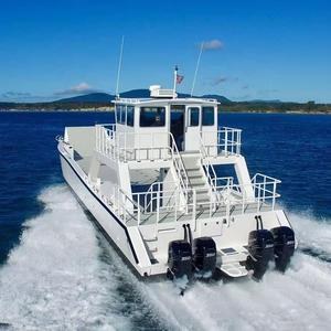 Bateau de travail en alliage d'aluminium de 18 m (60 pieds), capacité de 16 tonnes, barge de transport rapide, navire de débarquement pour les trajets entre îles, à vendre - Product Image 3