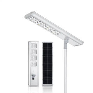 Farolas Solares LED <span class=keywords><strong>de</strong></span> Aluminio Todo en Uno para Exteriores, Impermeables IP65, <span class=keywords><strong>de</strong></span> 60W, 80W, 100W y 120W, con Poste para <span class=keywords><strong>Carretera</strong></span>, Alto CRI 95 - Product Image 1