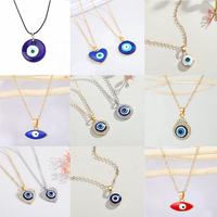 Nouveaux Designs Evil Blue Eye Collier Charme Adulte Bijoux Pendentif Faire Femme Bracelet Bracelet En Vrac Décoration