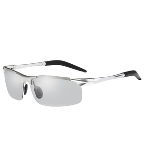 Gafas de Sol Unisex de Aleación de Aluminio y Magnesio para Ciclismo, Gafas de Conducir Polarizadas Fotocromáticas Deportivas de Moda para Hombre con Logotipo en la Lente - Product Image 1