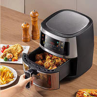 Fabricant de logos personnalisés, appareil de cuisson domestique, cuisine facile, antiadhésif, 8l, intelligent, électrique, écran tactile numérique, économie d'énergie, air chaud