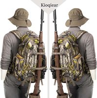 Sac à dos de chasse camouflage avec boussole pour activités de plein air, gilet de chasse avec housse de pluie, sac à dos de chasse pour la journée