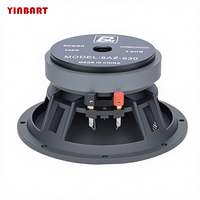 Haut-parleur de voiture YINBART 8 pouces 4 ohms, haut-parleur de médiums, bobine vocale de 2 pouces, 500W max