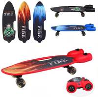 Skateboard électrique en plastique, avec roue clignotant, pour enfants, vente en gros, économique,