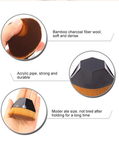 Private Label No. 55 Diamond Foundation Kabuki Tanner Pinceau de maquillage pour les cosmétiques de beauté Crème Réglage Étui de protection en gros - Product Image 2