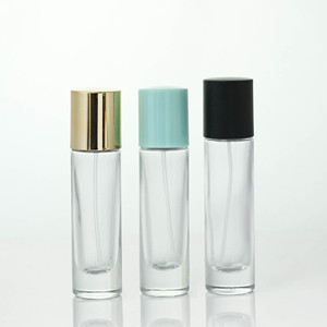 Botella de <span class=keywords><strong>Perfume</strong></span> de Vidrio Transparente Redonda de 10 ml con Tapa Dorada Negra, Botella de Muestra de <span class=keywords><strong>Perfume</strong></span> con Atomizador FEA 15 - Product Image 6