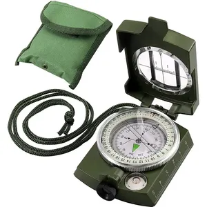 Kompas Backpacking taktis bertahan hidup, tas jinjing kompak kompas untuk mendaki berkemah berburu luar ruangan