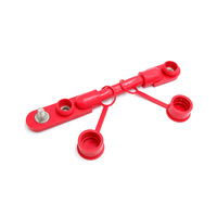 Cable de Batería Multisobreformado Positivo/Negativo Grupo 31 de 8 Pulgadas 1/0 2/3/4 Rojo/Negro de Aleación de Cobre y Níquel con Aislamiento de PVC, Piezas PTT