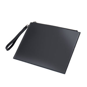Vente en gros <span class=keywords><strong>2023</strong></span> Sac en cuir fait main Mode <span class=keywords><strong>Homme</strong></span> Noir PU Cuir Fermeture éclair Portefeuilles et sacs à main - Product Image 2