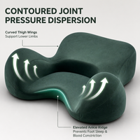 Ensemble Zabuton en Mousse à Mémoire de Forme Style Japonais, Coussin Futon Portable Antidérapant Épaissi Amovible 100% Polyester Écologique pour Assise