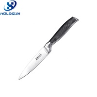Couteau utilitaire professionnel multifonctionnel en acier inoxydable de 5 pouces avec logo personnalisé, manche creux antidérapant pour la cuisine à domicile