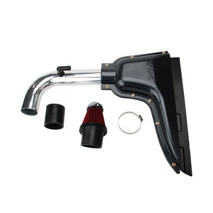 AUSO coche de alto flujo de entrada de aire sistemas de caja de filtro de aire para <span class=keywords><strong>Peugeot</strong></span> <span class=keywords><strong>206</strong></span> 1.6L 98-06 VTS estilo FIBRA DE COCHE WG-191 - Product Image 5