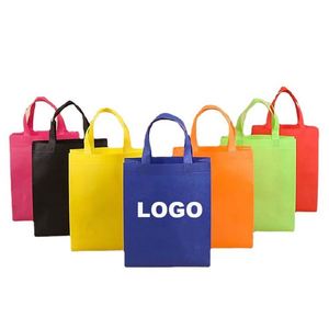 Colorful Non-Woven Fabric Shopping <b>Bag</b> With Top Handle <b>Medium</b> <b>Size</b> For Groceries - Product Image 1
