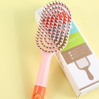 Peigne à dents larges confortable pour femmes, peigne à perruque, brosse à cheveux pour femmes
