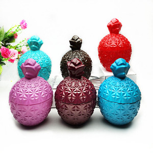 Portavelas de cristal de piña para boda, frascos de vidrio para velas con tapas - Product Image 6