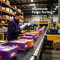 Service Express FedEx Mondial depuis la Chine, Logistique de Courrier International, Tri Efficace des Colis, Emballage Sécurisé