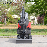 Mini-excavatrice SDTW à livraison rapide, 0,7 tonne, NOUVELLE norme EPA, EURO 5, prix compétitifs, mini-pelleuse pour usage domestique et agricole