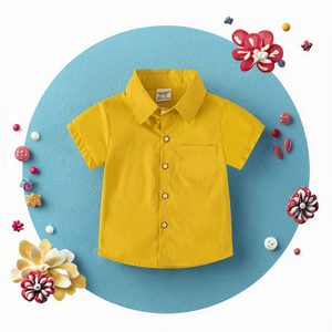 Camisa de Lona de Algodón de Manga Corta con Estampado de Dibujos Animados para Niños <span class=keywords><strong>XIAMI</strong></span>, Estilo Casual de Verano, para Niños de 2 Años o Más - Product Image 3