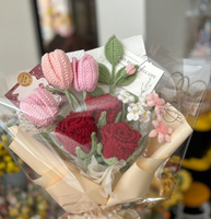 Bouquet au crochet exclusif de haute qualité, fleur tricotée à la main, calla romantique et chaleureuse, décoration d'intérieur, cadeau de fête