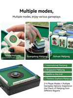 Table de Mahjong Automatique Portable Écologique Moderne, Design Compact de Casino, Table de Mahjong Pliante Sans Soudure pour le Divertissement
