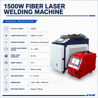 Machine de soudage laser à fibre portative 4 en 1 : soudage, découpe et nettoyage