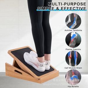 Wooden Calf <b>Stretching</b> Board 15 25 30 Degree Adjustable Incline Foot Pedal Leg Slimming Fitness <b>Machine</b> Home Use Non Slip - Product Image 4