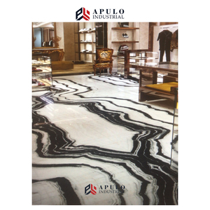 Nhà Máy Trực Tiếp Trắng Panda Bianco Lasa Macchia Vecchia Đánh Bóng Dalmata Đá Cẩm Thạch Màu Xám Phiến Đá Cẩm Thạch Panda Gạch Lát Sàn - Product Image 4