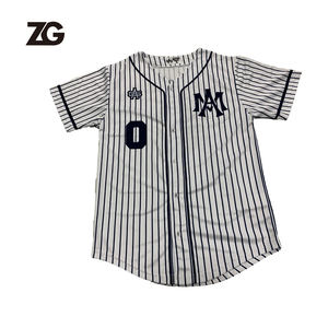 Custom Printing Honkbal Truien Jeugd Krijtstreep Competitie Honkbal Uniform - Product Image 4