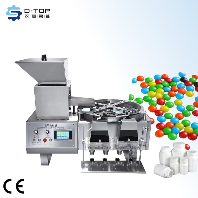 DTOP Desktop Semi Automatic Electronic Candy Counter Capsule Pill Counting Machine Easy to Operate