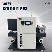Imprimante numérique laser Vorey COLOR DLP V3 Roll to Roll pour étiquettes et autocollants, type toner, économique, A3 A4