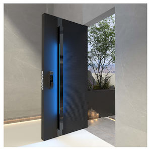 Villa Porte de sécurité en acier au design moderne Porte d'entrée en acier personnalisée Porte en acier de haute qualité pour <span class=keywords><strong>pivot</strong></span> principal - Product Image 4