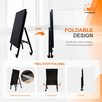 Panneau LED portable en forme de A P1.25 P1.53 P1.86 P2 P2.5, affichage numérique couleur haute résolution pour magasins et expositions