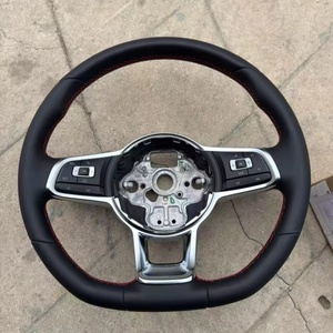 <span class=keywords><strong>Volant</strong></span> personnalisé haute performance pour VW MK7 MK6 Golf7 <span class=keywords><strong>Polo</strong></span> CC Jetta Tiguan <span class=keywords><strong>GTI</strong></span> R <span class=keywords><strong>volant</strong></span> ACC en cuir - Product Image 1