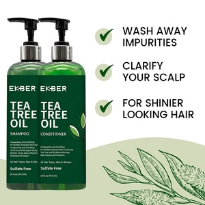 <span class=keywords><strong>Shampoo</strong></span> nero per capelli all'ingrosso per tutti i tipi di capelli <span class=keywords><strong>Shampoo</strong></span> e balsamo tonificanti per la cura dei capelli con olio dell'albero del tè - Product Image 5