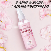 프라이빗 라벨 맞춤형 100ml 강아지 냄새 제거 클리너 스프레이 부드러운 탈취 및 상쾌한 펫 데오도란트