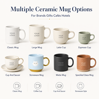 Mug en céramique de porcelaine fine avec logo personnalisé, 11 oz, blanc, pour sublimation, tasse à café, sans danger pour les aliments, anti-fuite, avec boîte cadeau pour cadeaux d'entreprise