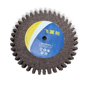 Wheel gear non woven buffing wheel 12*2in 80# used for polishing