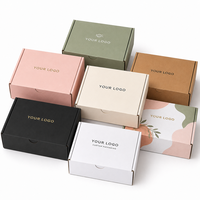 Boîte d'expédition personnalisée en carton ondulé E-Flute avec feuille d'or, papier de soie et carte de remerciement pour l'emballage de parfums et cosmétiques de luxe