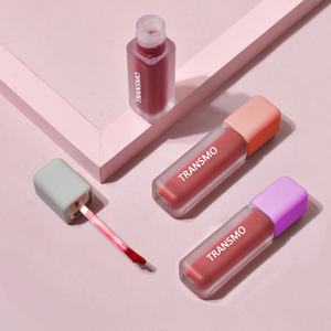 Tube carré vide pour rouge à lèvres liquide et gloss, avec applicateur, finition caoutchoutée, écologique, 5ml - Product Image 1