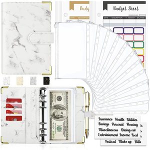 Carnet de planification hebdomadaire A5 A6 personnalisé en gros 2027, organiseur de budget à 6 anneaux en tissu PU pour usage scolaire - Product Image 4