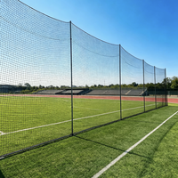 Jaring Pengaman Olahraga Luar Ruangan Tahan UV dari Poliester untuk Lapangan Bola Berat & Taman Hiburan, Mendukung OEM Grosir